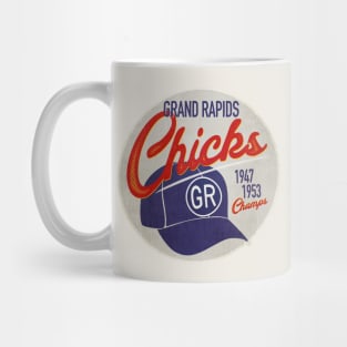 Grand Rapids Chicks • AAGPBL Hat • Grand Rapids, Michigan Mug